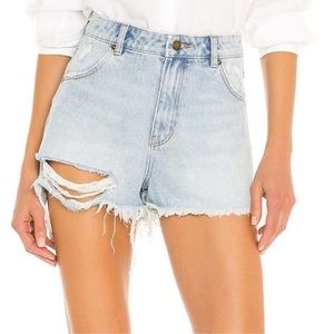 Rolla's X Sofia Richie Dusters Denim Shorts Size 27 in Layla Bleach
